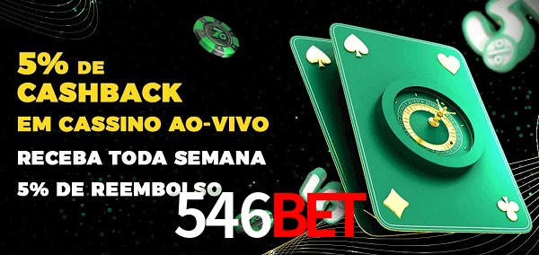 Promoções do cassino ao Vivo 546Bet